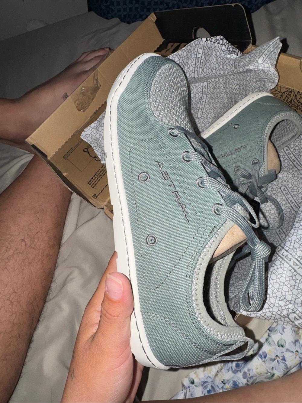 Astr Men’s Low-Top Canvas Sneaker in Sage